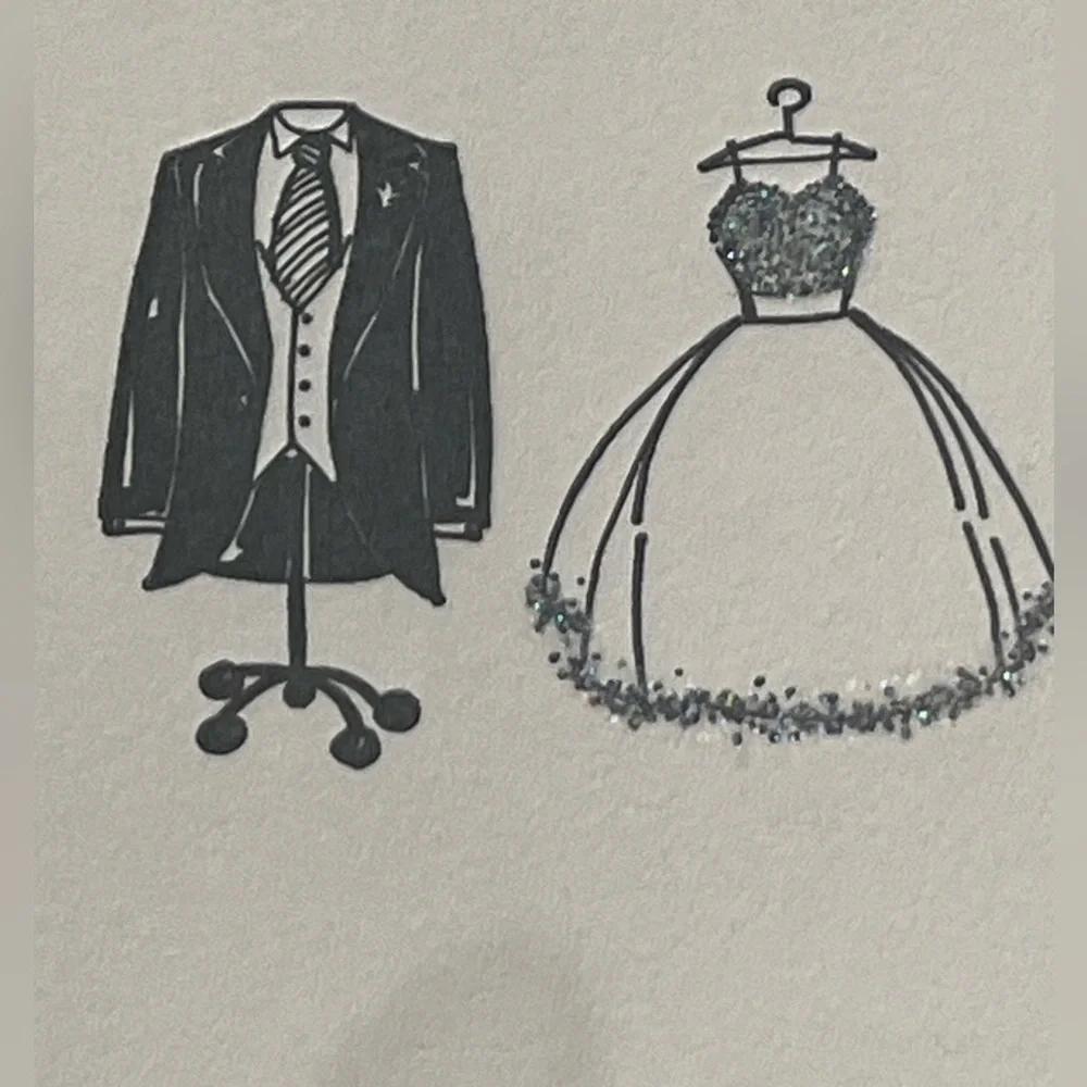 NWT two sets of papyrus bride and groom wedding cards.  Card Measures 3.5” x 5”.